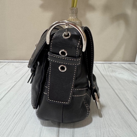 Coach 3653 Vintage Y2K Soho Black Leather Small Shoulder Bag - Picture 10 of 11